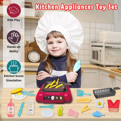 DIY Magic Food Cooking Set – Color-Changing, Bubble-Grill Fun