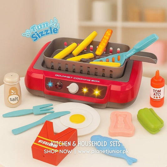 DIY Magic Food Cooking Set – Color-Changing, Bubble-Grill Fun