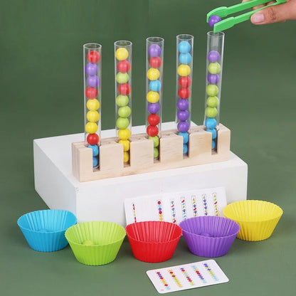 Number Cognitive Operation Bead Matching Game
