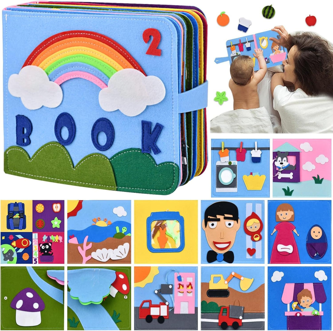 Montessori Felt Quiet Activity Book