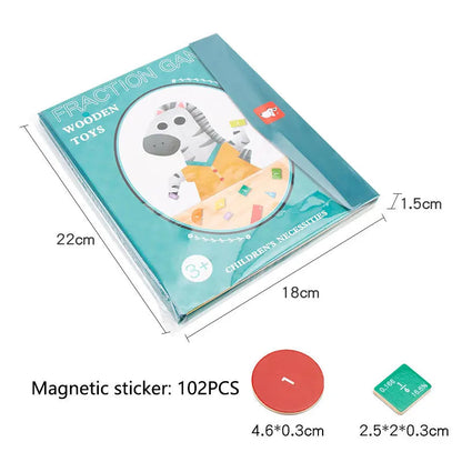 Magnetic Fraction Book Learning Toys for Kids