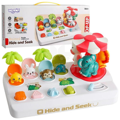 Pop Up Peekaboo Hide & Seek Animal with Carousel