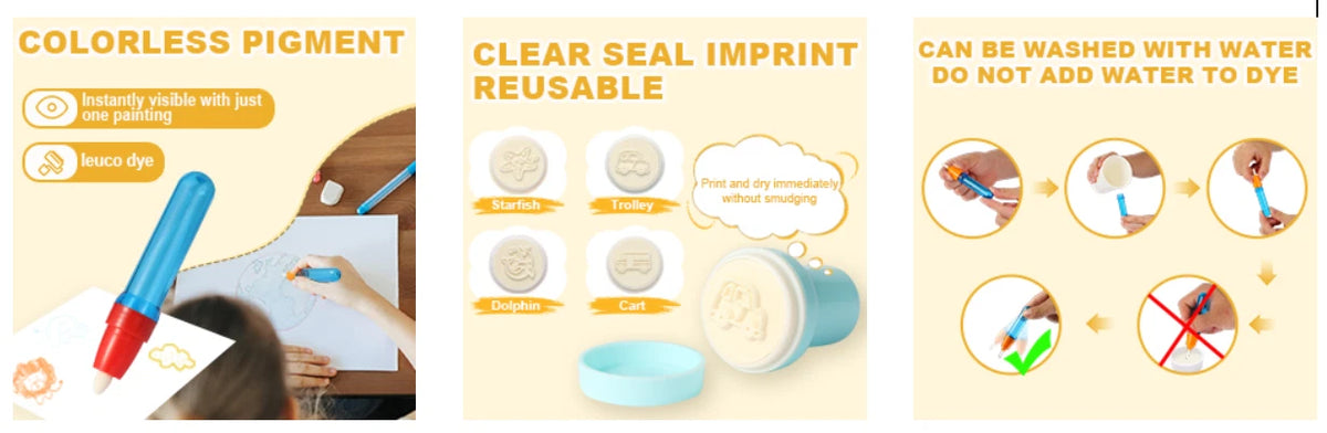 Color-Changing Magic Brush Kids Painting Set