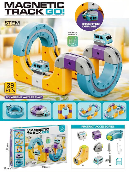 Magnetic Track Go – Magnetic STEM Track Set - 39 pcs