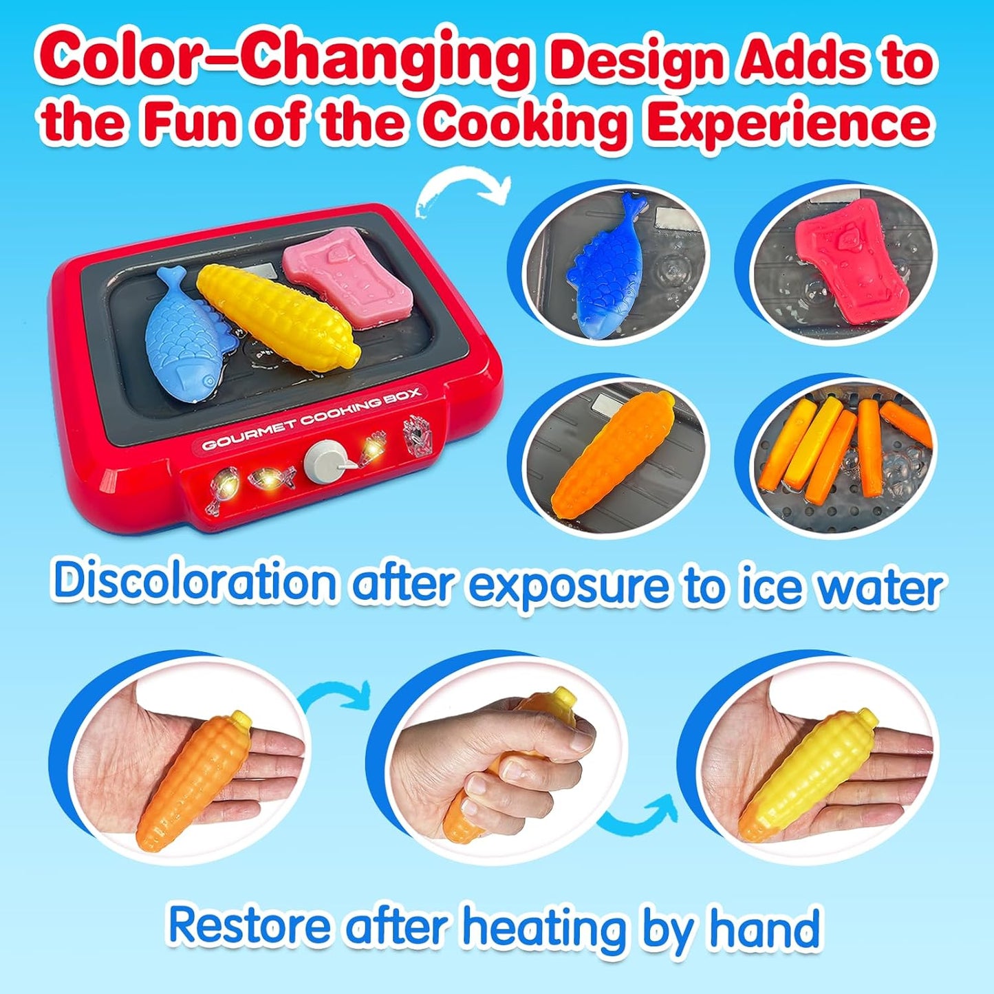 DIY Magic Food Cooking Set – Color-Changing, Bubble-Grill Fun