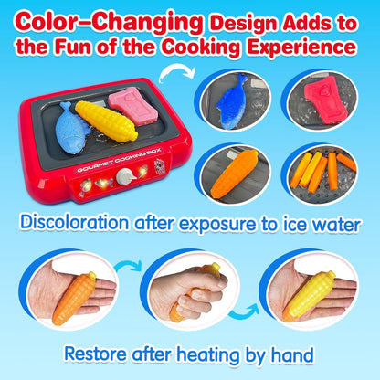 DIY Magic Food Cooking Set – Color-Changing, Bubble-Grill Fun