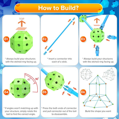 DIY- Building Tent Series: 88 pcs