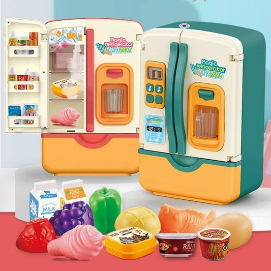 Multi-Function Fridge Toy Set – 39-Piece Interactive Play Kitchen