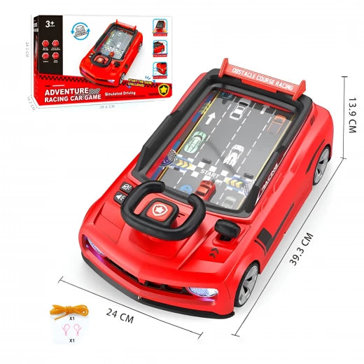 Kids Racing Adventure Car Steering Wheel Toy with Music and Light – Interactive Driving Simulation Game for Kids