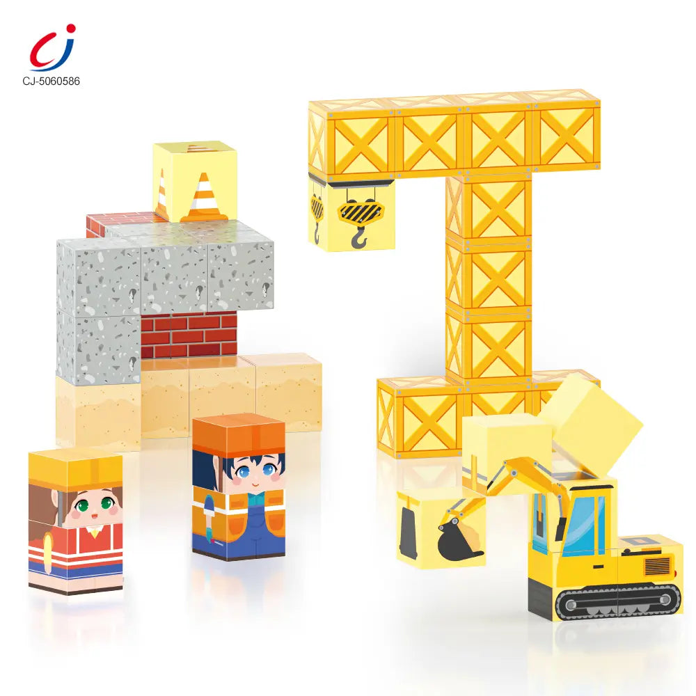 3D Construction Magnetic 38 Pcs Blocks