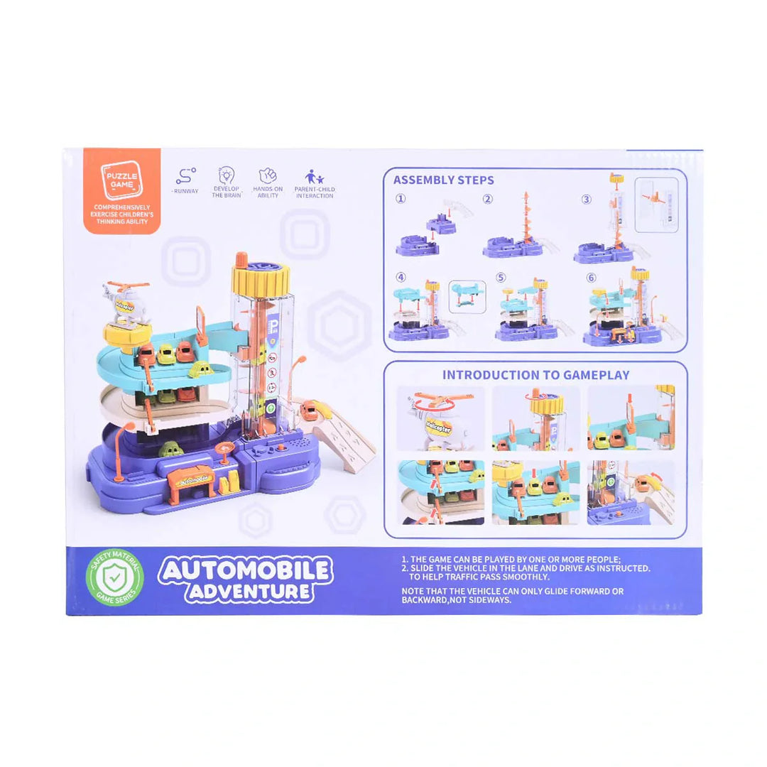 Car Track Parking Building Adventure Set