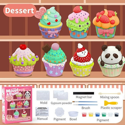DIY Dessert 3D Mold and Paint for Kids