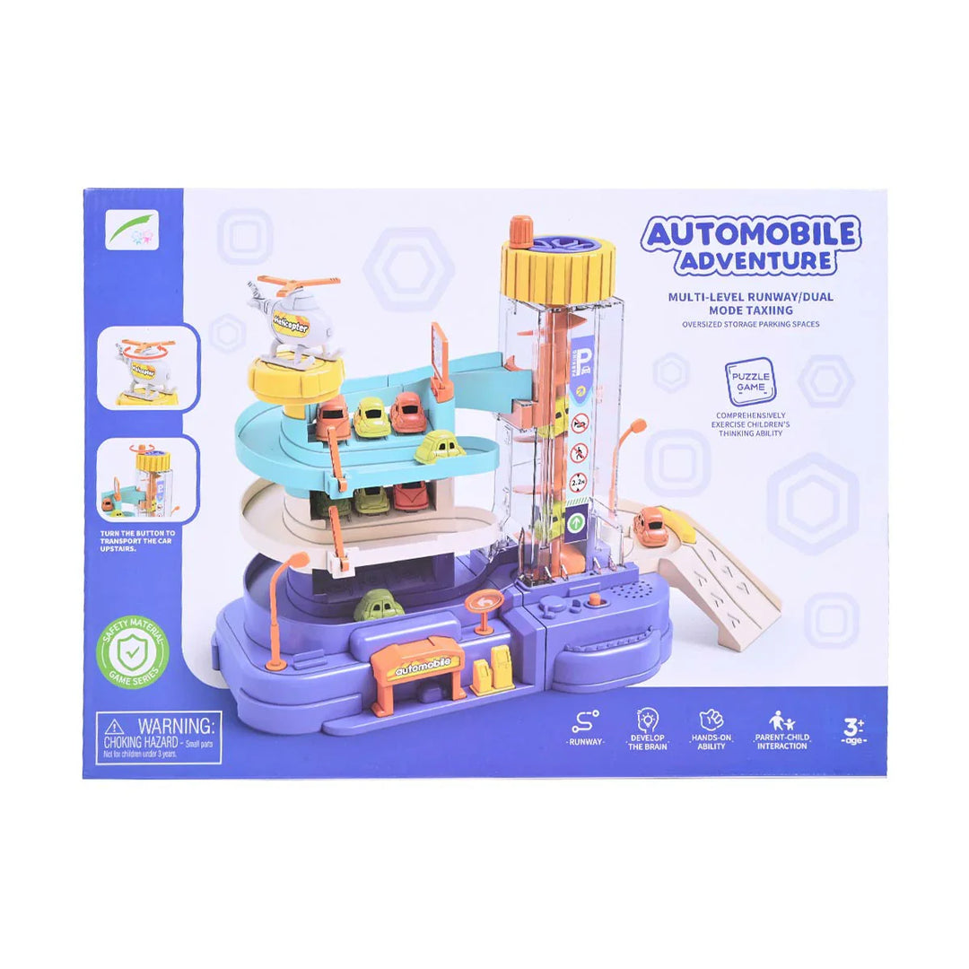 Car Track Parking Building Adventure Set