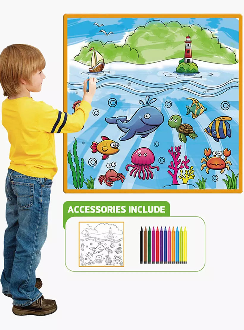 Sea Animals Washable Drawing Mat