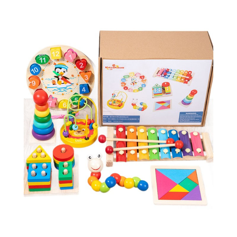7-in-1 Wooden Montessori Learning Toy Set