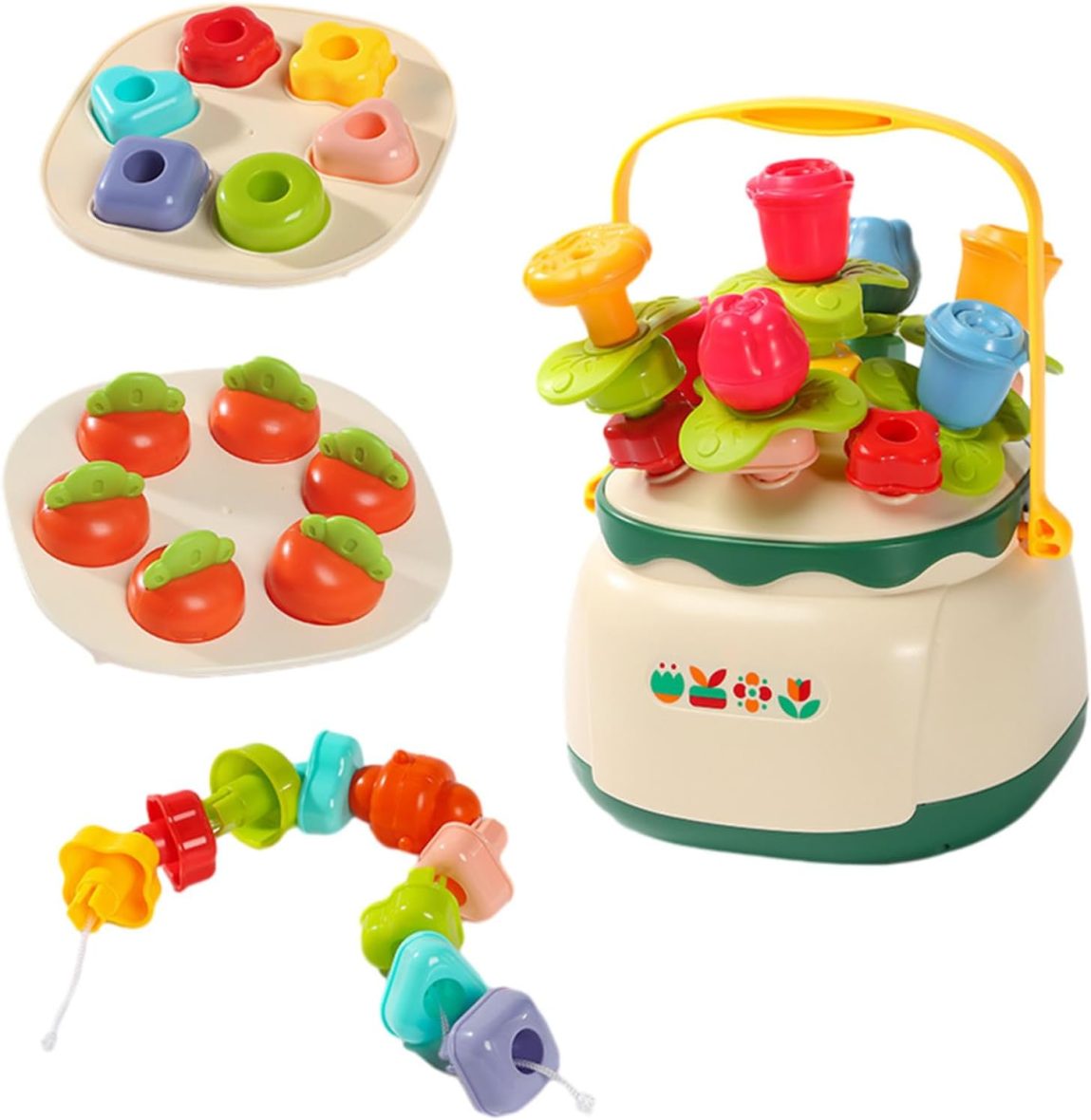 Huanger Flower Nails – Multifunctional Stacking and Shape Sorting Toy