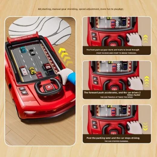 Kids Racing Adventure Car Steering Wheel Toy with Music and Light – Interactive Driving Simulation Game for Kids
