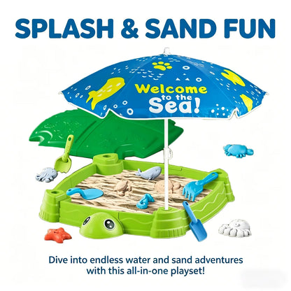2-in-1 Turtle Sandbox and Sensory Table