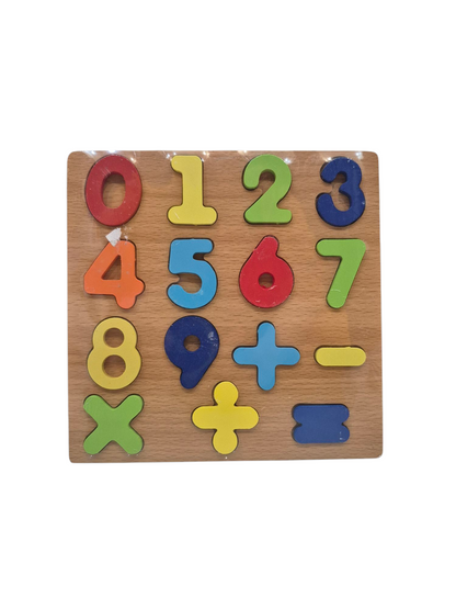 1 to 9 Counting Wooden 3D Learning Mini Puzzle Board