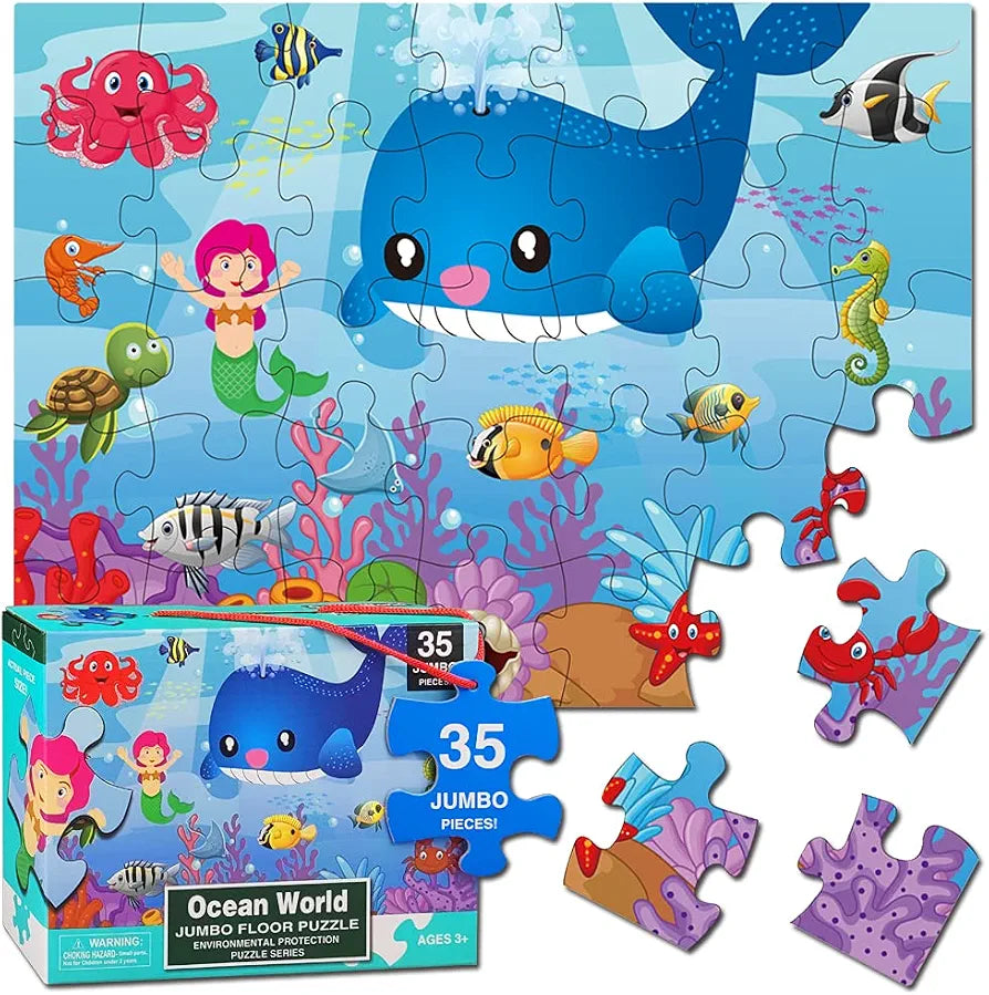 Ocean Wrold Jumbo Floor Jigsaw Puzzle – 35 pieces