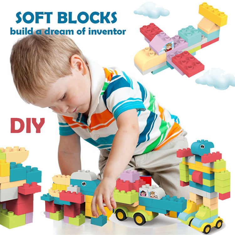 Educational Building Fun Soft Blocks: 53 pcs