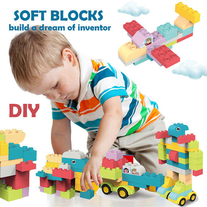 Educational Building Fun Soft Blocks: 53 pcs