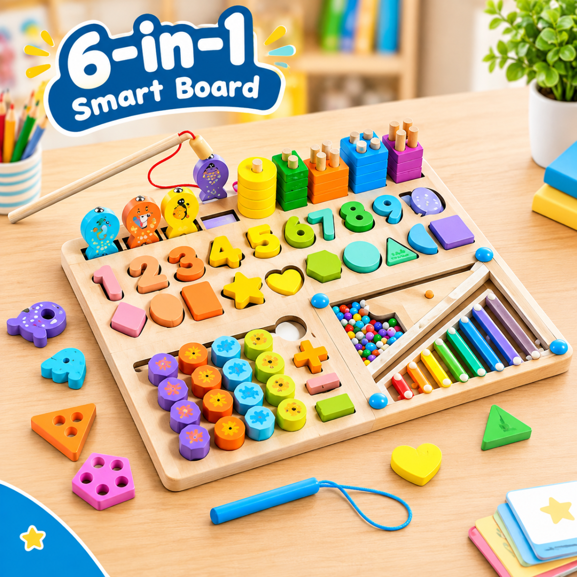6 in 1 Multifunctional Logarithmic Pairing Board