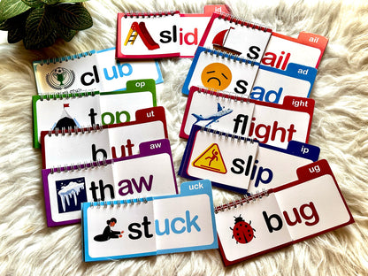 30 Read and Rhyme Flip Books - 300 Words Phonics Set