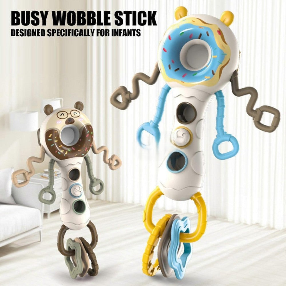 Multi-functional Montessori Busy Shake Stick Rattle