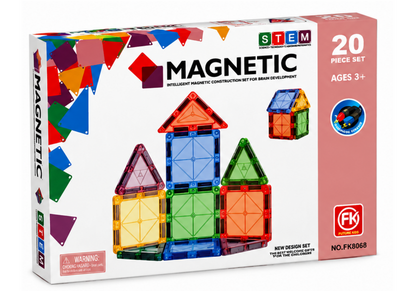 20 Pcs Mini Tiles Magnetic Building Blocks for Kids