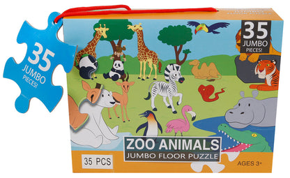 Zoo Animal Jumbo Floor Jigsaw Puzzle – 35 pieces