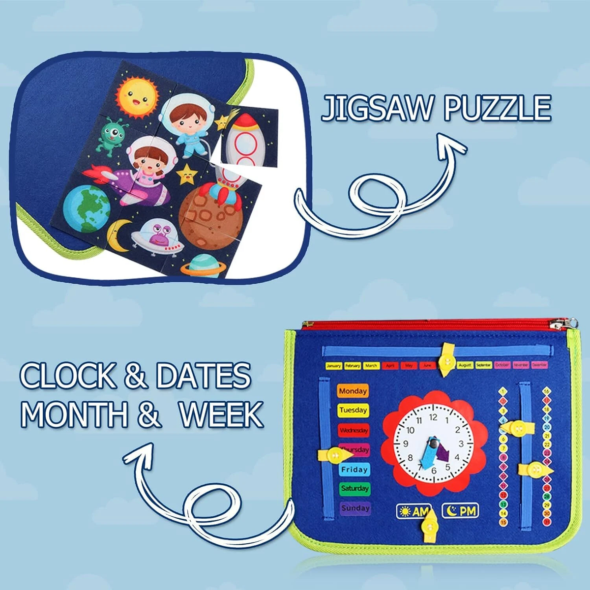 Busy Montessori Fine Motor Skills and Sensory Book