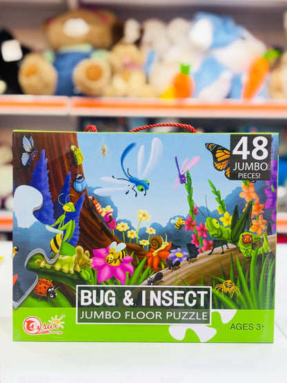 Bug and Insect Jumbo Floor Jigsaw Puzzle – 48 pieces