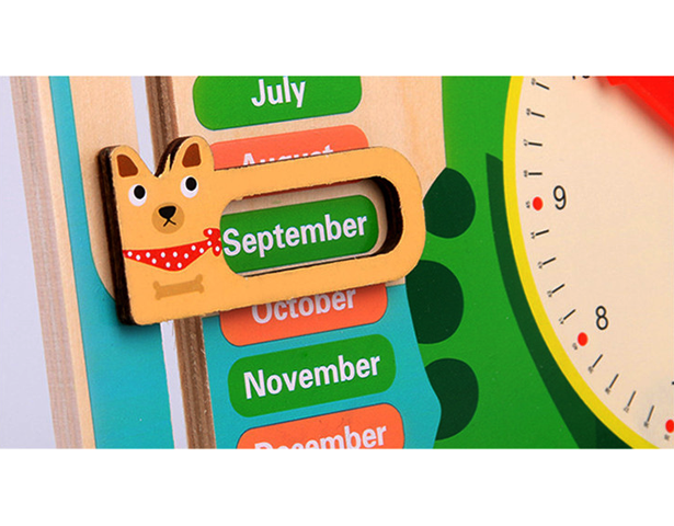 Multifunctional Calendar Clock (Wooden)
