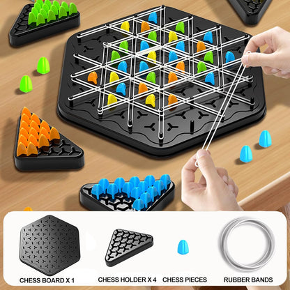 Chain Triangle Chess Family Game - 2 to 4 Players