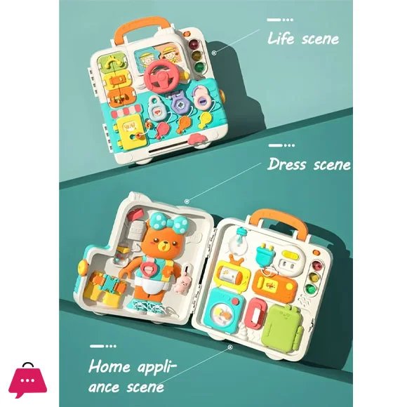 Multifunctional Busy and Sensory Board with Light and Sound
