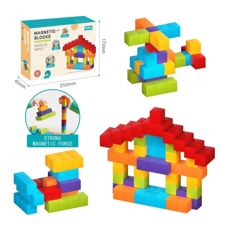 Magnetic Building Blocks Blocks – 48 pieces (2cm x 2cm)