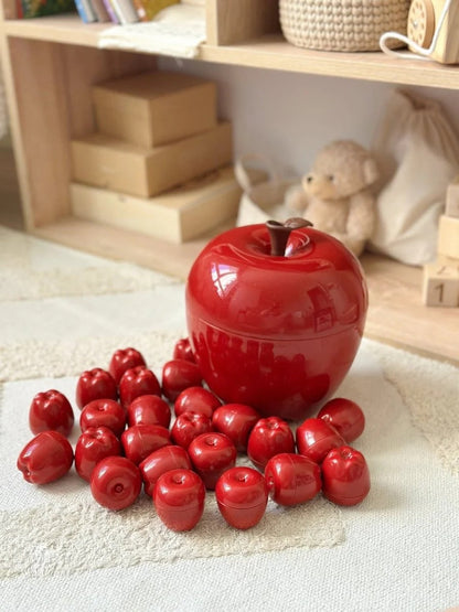 Apple Matching Toy Set Educational Sorting And Learning Game 12 Pcs