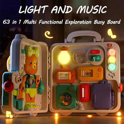 Multifunctional Busy and Sensory Board with Light and Sound