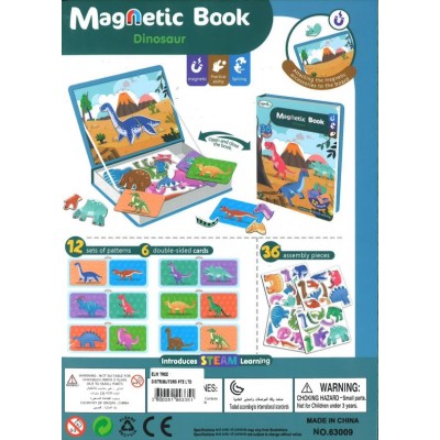 Color Day Dinosaur Magnetic Book  - 36 Pieces
