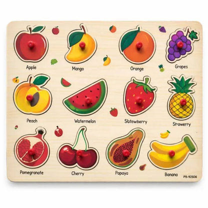Fruits Wooden Peg Puzzle