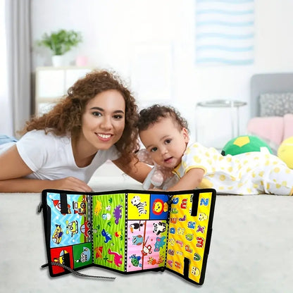 Baby Tummy Time Mirror with High Contrast Pictures
