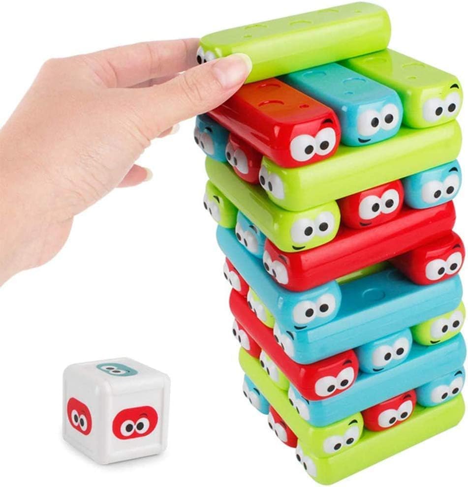 Monster Stacking Block Balance Game With Dice - 30 Piece Educational Family Toy