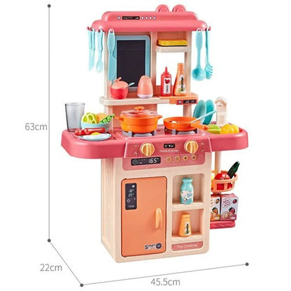 Simulation Spraying Mist Kitchen Play Set For Kids (42 Pcs)