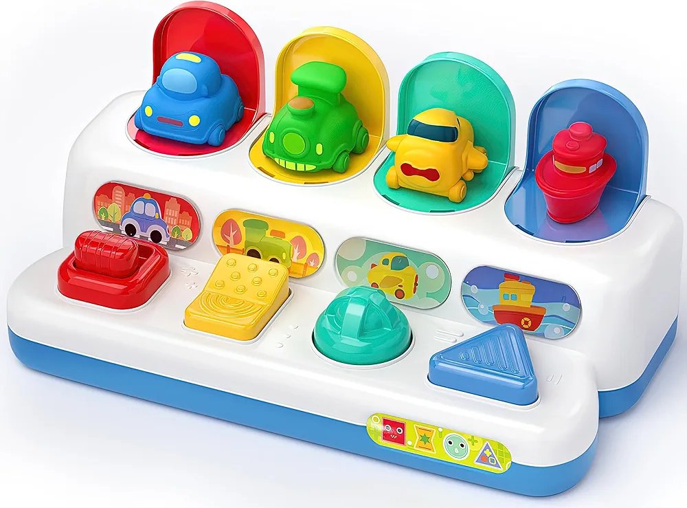 Huanger Vehicles Pop-up Peekaboo Toy