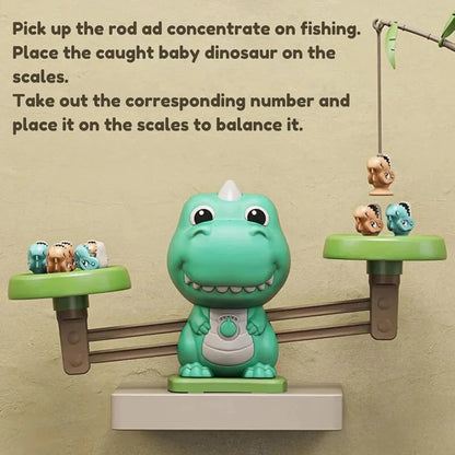 Dino Libra Math Balancing and Fishing Toy for Kids