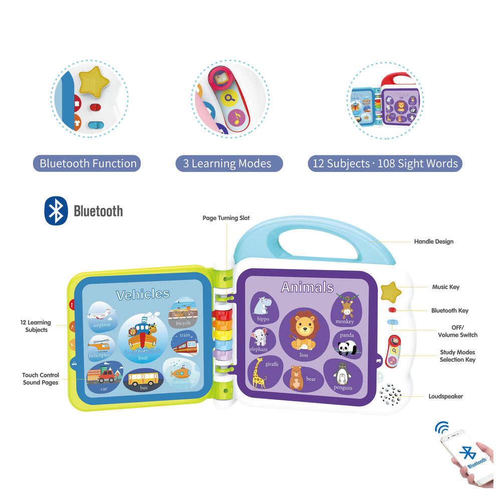 Touch and Learn Words Book with Bluetooth Function – 108 Words