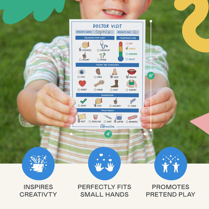 Kids Pretend Play Notepads