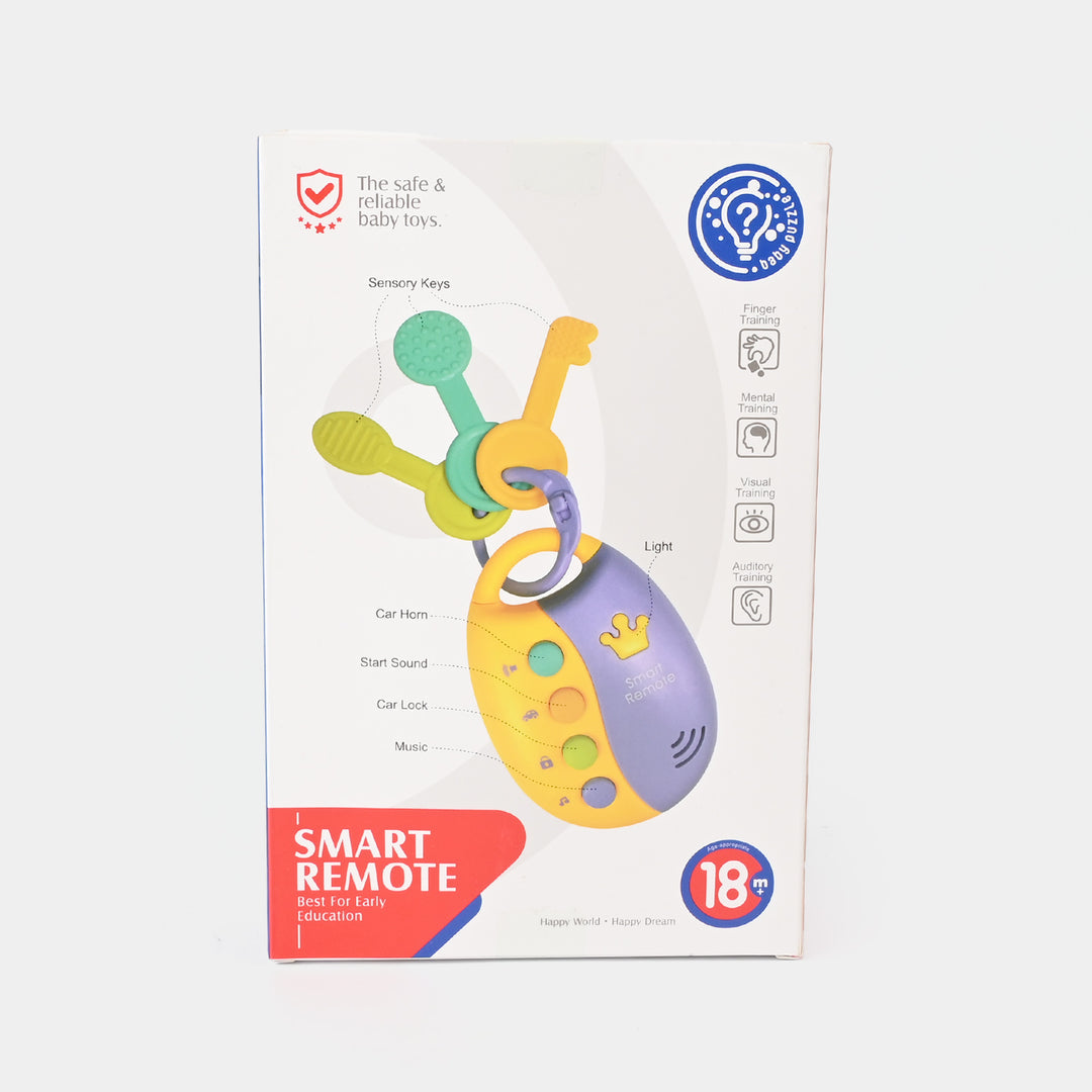 Huanger Smart Remote Car Keys Teether Toy with Light & Music Baby