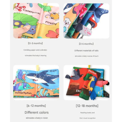 Sea Bed Animal- Soft Crinkle Cloth Book for Babies